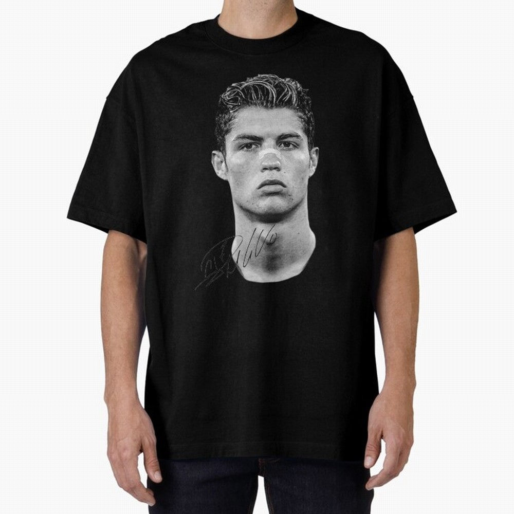 CR7 - Streetwear Clothing | Oversized T-Shirt Celebrate National Team Dreams in Global Football Passion for FIFA World Cup 2026, Celebrating Haaland and Mbappe, France and Portugal, Stadium Memories, Football Loyalty, International Chants and