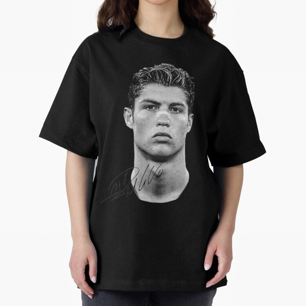 CR7 - Streetwear Clothing | Oversized T-Shirt Celebrate National Team Dreams in Global Football Passion for FIFA World Cup 2026, Celebrating Haaland and Mbappe, France and Portugal, Stadium Memories, Football Loyalty, International Chants and