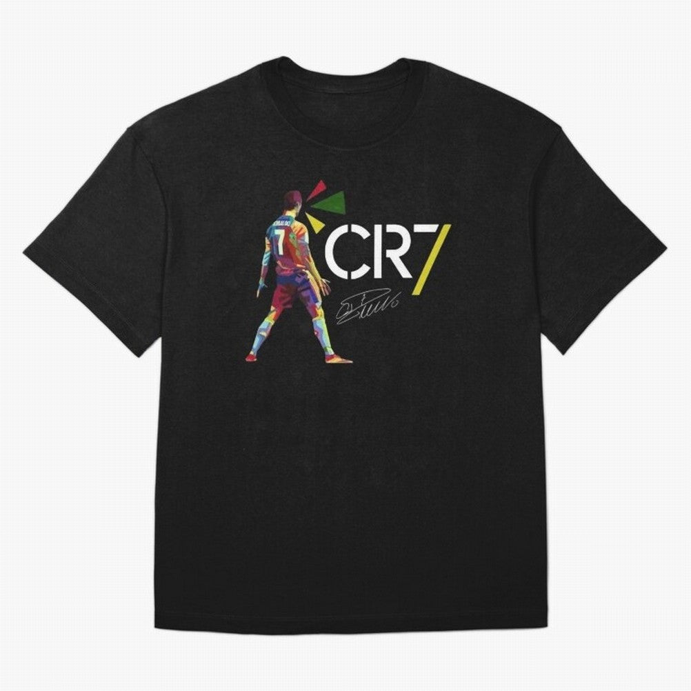Cr7 Cristiano Ronaldo Signature Oversized T-Shirt Represent FIFA World Cup 2026 for Fans of Messi, Neymar and Mbappe and England and Germany, Bringing Tournament Hype, Historic Matchups, Family Viewing Parties and Global Sports Pride; Perfect for