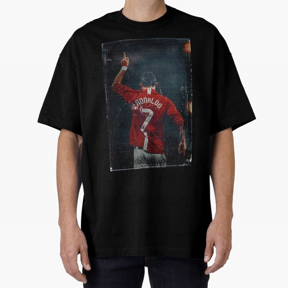 Cristiano Ronaldo Vintage Oversized T-Shirt Make Every Match About FIFA World Cup 2026 for Fans of Messi, CR7 and Mbappe and Argentina and Brazil, Bringing Vintage Soccer Flavor, Modern Football Stars, National Flags and Final Night Emotion;
