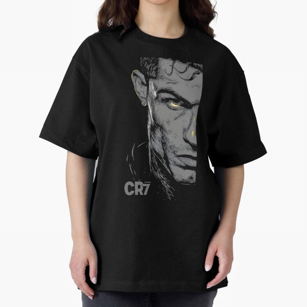 Cristiano Ronaldo Goat 7 Oversized T-Shirt Carry National Pride through FIFA World Cup 2026 USA Canada Mexico Spirit, Highlighting Germany, Neymar, Game Day Rituals, Football Legends, Country Pride and the Road to the Final; Great for Watch