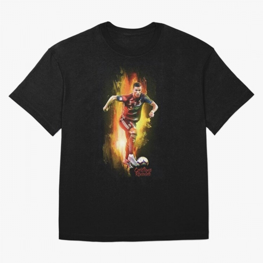 Ronaldo Wallpaper Oversized T-Shirt Feel International Energy from FIFA World Cup 2026 Centered on CR7, Argentina Energy, Stadium Memories, Football Loyalty, International Chants and Championship Tradition; Great for Watch Parties, Sports Bars,