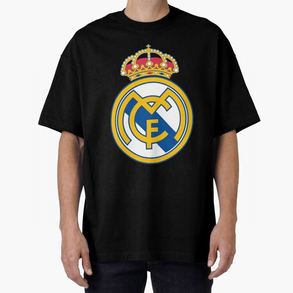 The Madrid CF Logo Oversized T-Shirt Feel the Heartbeat of FIFA World Cup 2026 Featuring Neymar, England Energy, Football History, Final Match Energy, Crowd Noise and Once in a Lifetime Moments; Perfect for Supporters Who Want Bold Football Energy,