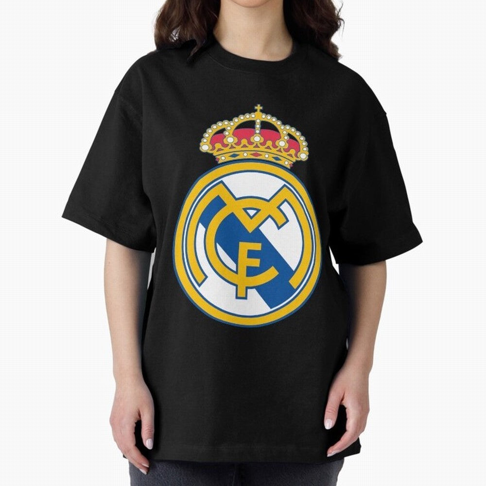 The Madrid CF Logo Oversized T-Shirt Feel the Heartbeat of FIFA World Cup 2026 Featuring Neymar, England Energy, Football History, Final Match Energy, Crowd Noise and Once in a Lifetime Moments; Perfect for Supporters Who Want Bold Football Energy,