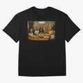 Ronaldo Bust Family Dinner Oversized T-Shirt Build the FIFA World Cup 2026 Group Stage Journey through Cristiano Ronaldo Highlights, France and Portugal Pride, Football Passion, Legendary Performances, Festival Vibes and Supporter Community; Made