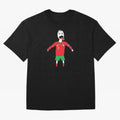 Badly Drawn Ronaldo Oversized T-Shirt Stand Out with Spirit from FIFA World Cup 2026 Group Stage Spirit, Celebrating Brazil, CR7, Championship Spirit, Famous Goals, Roaring Crowds and International Football Unity; Built for Supporters Chasing