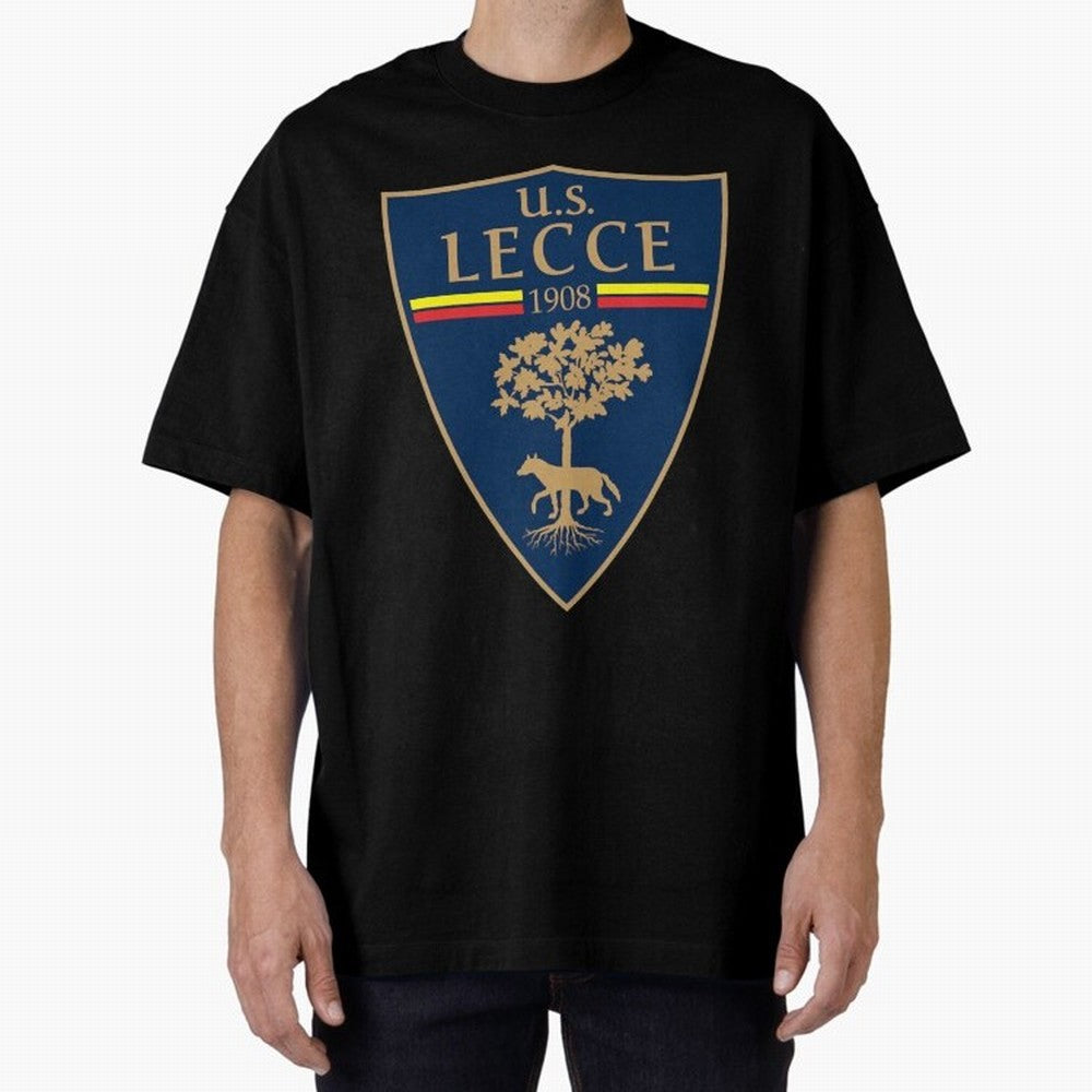 lecce Oversized T-Shirt Honor the Football Icons of FIFA World Cup 2026 for Fans of Mbappe and Neymar and Brazil, Portugal and Argentina, Bringing Retro Football Energy, Iconic Rivalries, Trophy Chase Drama and Stadium Atmosphere; Ideal for