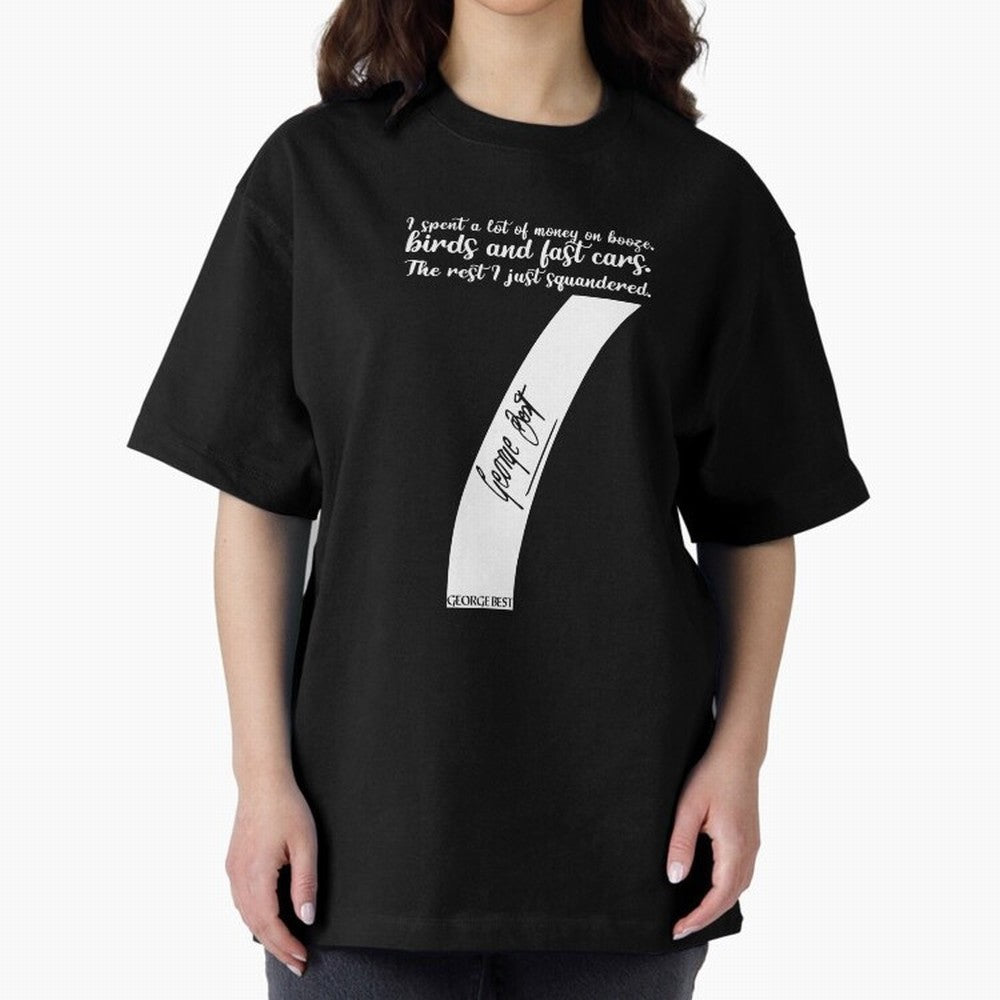 Legend of The Red George Best Number Seven Oversized T-Shirt Join Supporters Worldwide for Global Football Passion for FIFA World Cup 2026 Group Stage, Connected to Messi and Cristiano Ronaldo, Brazil, Championship Spirit, Famous Goals, Roaring