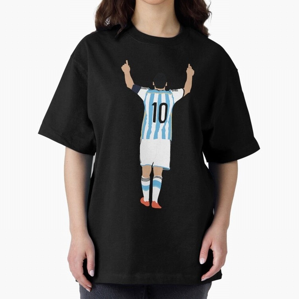 Lionel Messi, #m30 Oversized T-Shirt Show Fan Pride Across Match Day Hype around FIFA World Cup 2026 Group Stage, Messi and Cristiano Ronaldo, Spain and Netherlands, Sports Nostalgia, International Competition, Famous Players and Unforgettable