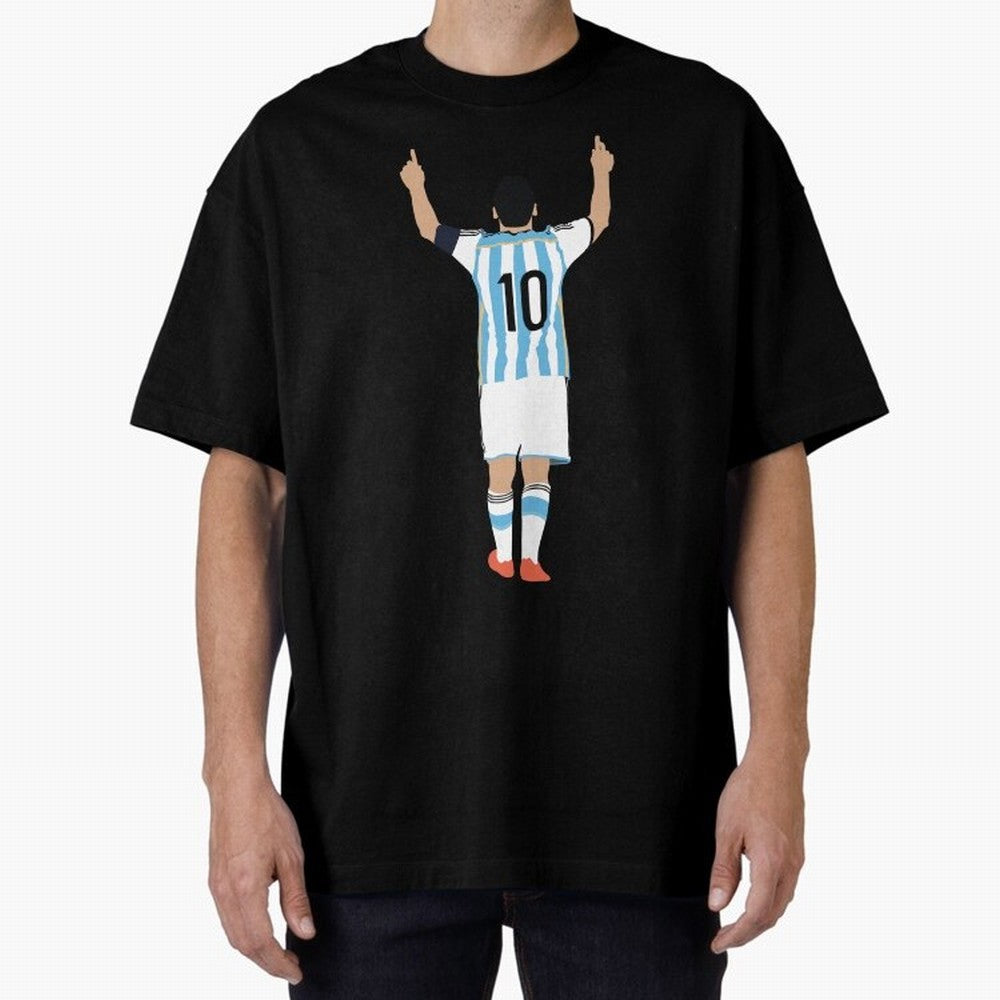 Lionel Messi, #m30 Oversized T-Shirt Show Fan Pride Across Match Day Hype around FIFA World Cup 2026 Group Stage, Messi and Cristiano Ronaldo, Spain and Netherlands, Sports Nostalgia, International Competition, Famous Players and Unforgettable
