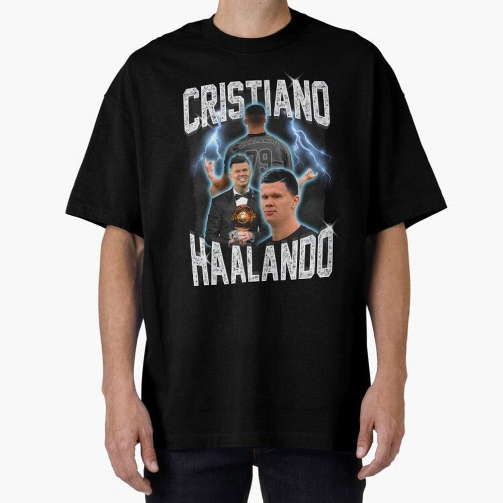 Cristiano Haalando Oversized T-Shirt Celebrate Football Dreams Across FIFA World Cup 2026 USA Canada Mexico Driven by Messi, England Energy, Game Day Rituals, Football Legends, Country Pride and the Road to the Final; Created for Match Day Parties,
