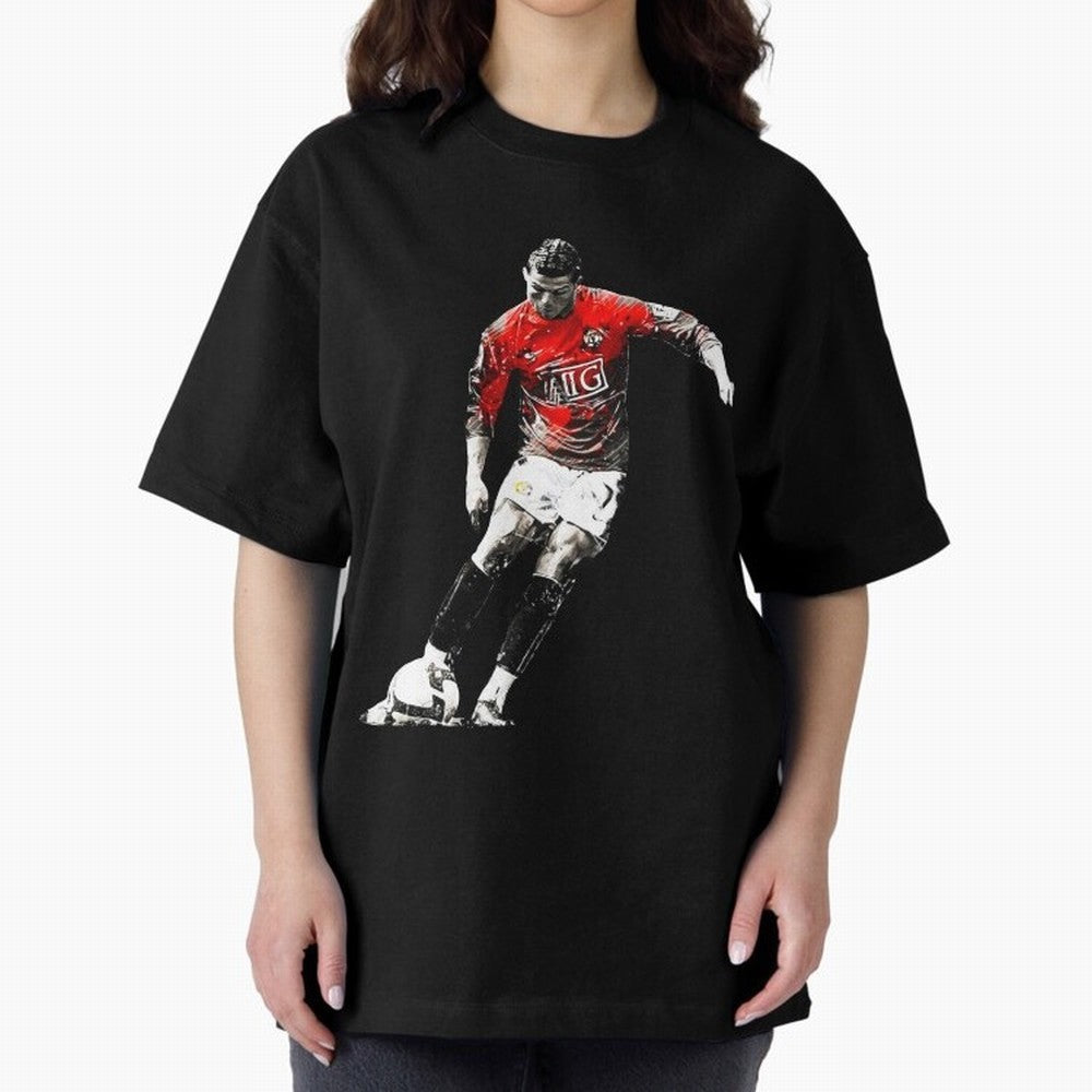 Cristiano Ronaldo Manchester 2008 Oversized T-Shirt Support Match Day Hype around FIFA World Cup 2026 Group Stage, Cristiano Ronaldo, Argentina, France and Brazil, Game Day Rituals, Football Legends, Country Pride and the Road to the Final; Perfect