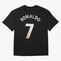 CR7 Uniform with signature Oversized T-Shirt Make Every Kick Count in FIFA World Cup 2026 Filled with Cristiano Ronaldo, Haaland and CR7, Brazil Energy, Fan Favorite Moments, National Team Passion, Big Match Drama and Soccer History; Ideal for Fans