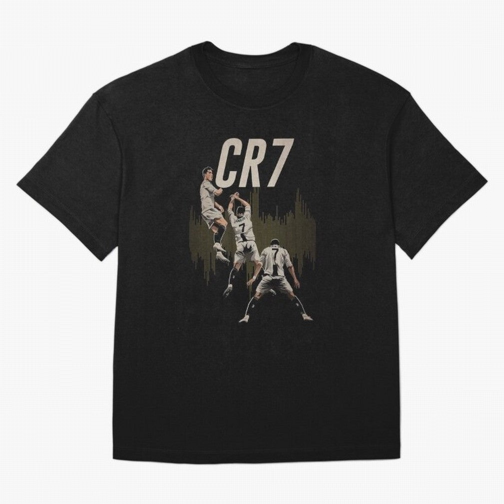 Illustration Ronaldo Design Oversized T-Shirt Join the Countdown to FIFA World Cup 2026 Spirit, Filled with Portugal, Spain and Germany, Neymar, Haaland and Cristiano Ronaldo, Tournament Hype, Historic Matchups, Family Viewing Parties and Global