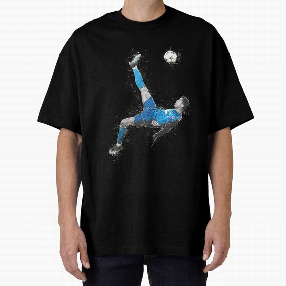 Cristiano Ronaldo Cristiano Ronaldo Oversized T-Shirt Experience the Global Stage of the FIFA World Cup 2026 Journey through Mbappe Highlights, Brazil Pride, Football Passion, Legendary Performances, Festival Vibes and Supporter Community; Perfect