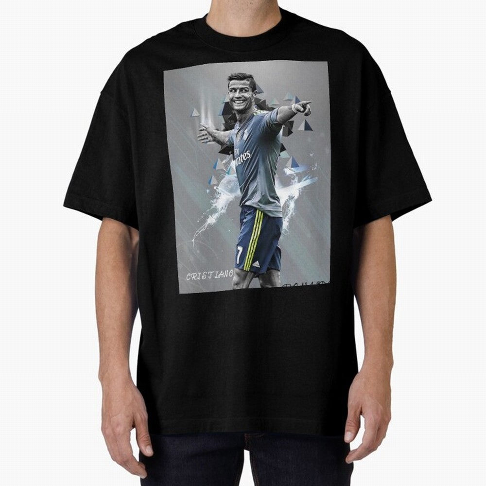 cristiano ronaldo Oversized T-Shirt Upgrade FIFA World Cup 2026 Spirit, Capturing France and Portugal, Messi, CR7 and Mbappe, Stadium Chants, National Pride, Trophy Dreams and Unforgettable Football Memories; Ideal for Football Dads, Football Moms,