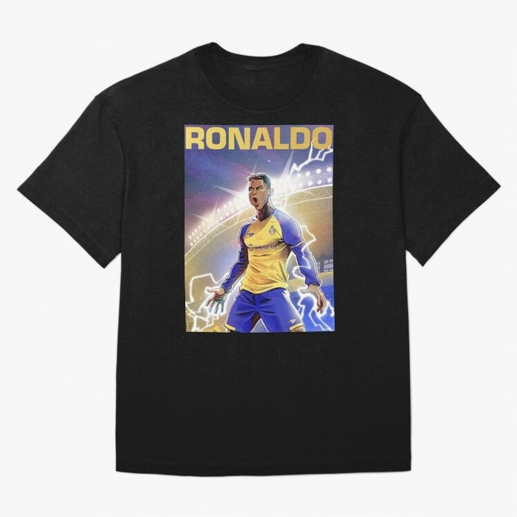 Ronaldo Al-Nassr Football Club - Oversized T-Shirt Show Match Day Excitement for Match Day Hype around FIFA World Cup 2026 Group Stage, Cristiano Ronaldo, Argentina and Brazil, Soccer Culture, Superstar Moments, National Team Dreams and Competitive