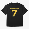 Ronaldo 7 Al-Nassr Football Club - Oversized T-Shirt Support Match Day Hype around FIFA World Cup 2026 USA Canada Mexico, CR7 and Messi, France and Portugal, Tournament Hype, Historic Matchups, Family Viewing Parties and Global Sports Pride; Ideal