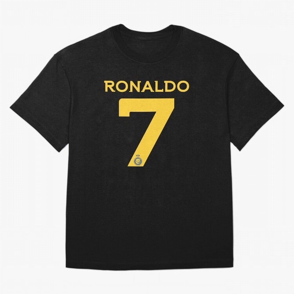 Ronaldo 7 Al-Nassr Football Club - Oversized T-Shirt Support Match Day Hype around FIFA World Cup 2026 USA Canada Mexico, CR7 and Messi, France and Portugal, Tournament Hype, Historic Matchups, Family Viewing Parties and Global Sports Pride; Ideal