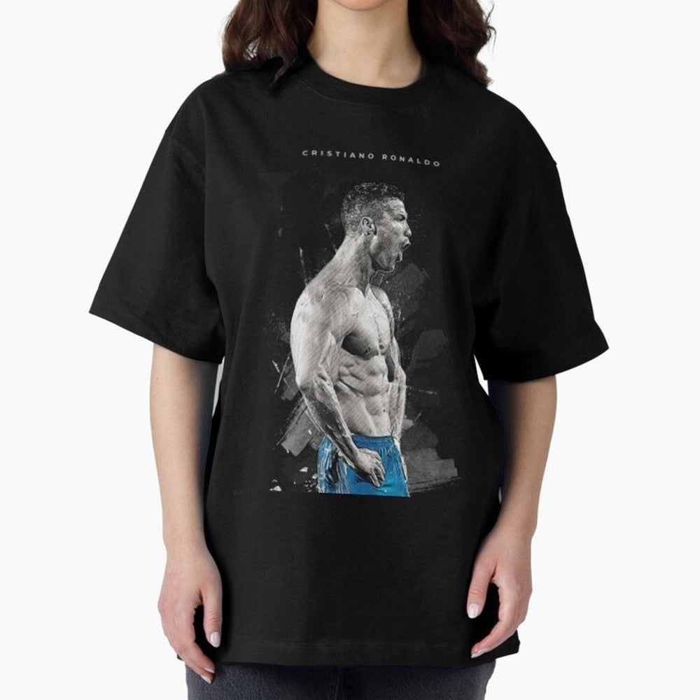 Cristiano Ronaldo Cristiano Ronaldo Oversized T-Shirt Cheer through Every Moment of the FIFA World Cup 2026 Group Stage Journey through Cristiano Ronaldo, Haaland and CR7 Highlights, Portugal, Spain and Germany Pride, Sports Nostalgia,