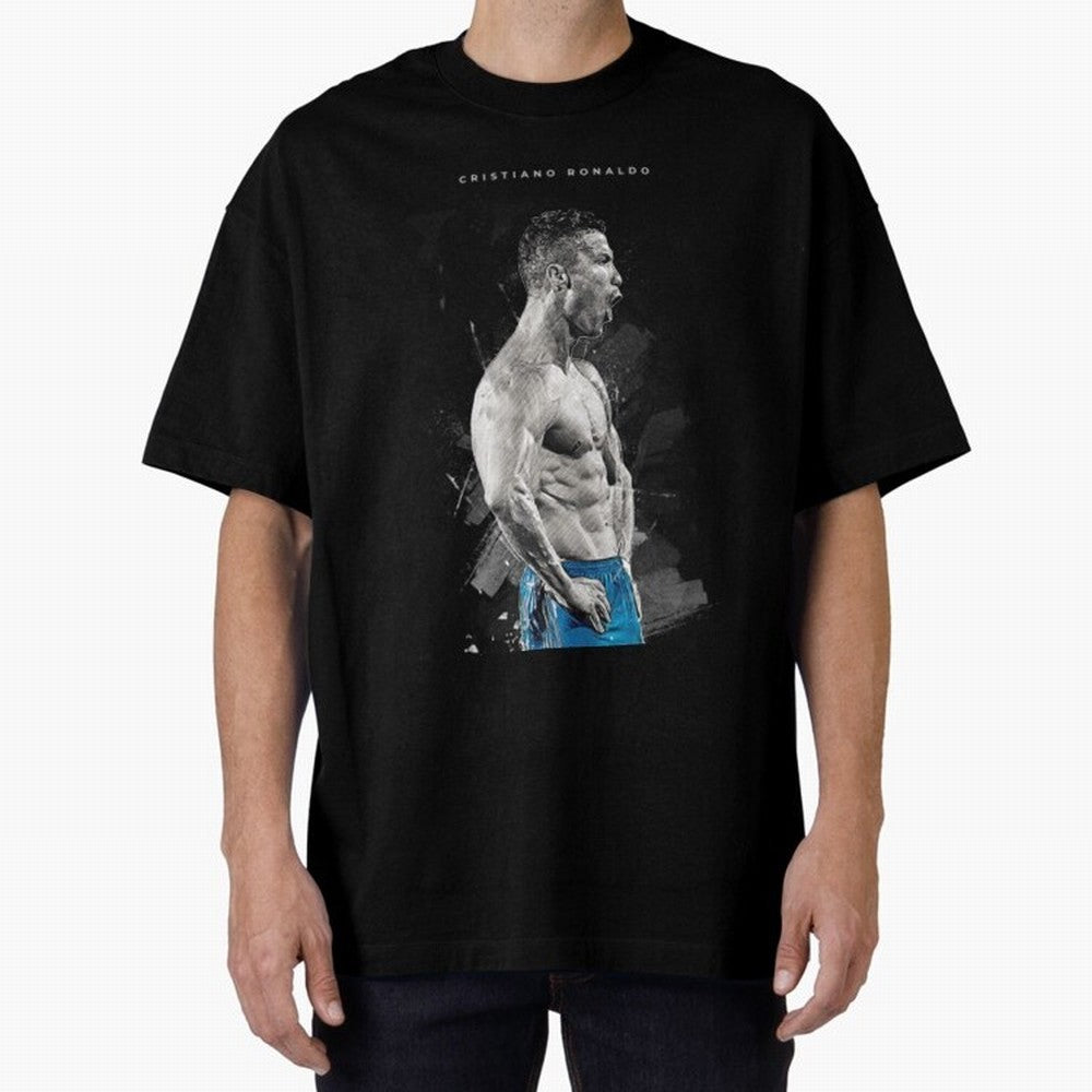 Cristiano Ronaldo Cristiano Ronaldo Oversized T-Shirt Cheer through Every Moment of the FIFA World Cup 2026 Group Stage Journey through Cristiano Ronaldo, Haaland and CR7 Highlights, Portugal, Spain and Germany Pride, Sports Nostalgia,