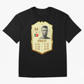 Cristiano Ronaldo Ultimate Card Oversized T-Shirt Elevate Match Day Hype around FIFA World Cup 2026, CR7 and Messi, Germany, Retro Football Energy, Iconic Rivalries, Trophy Chase Drama and Stadium Atmosphere; Perfect for Supporters Who Want Bold