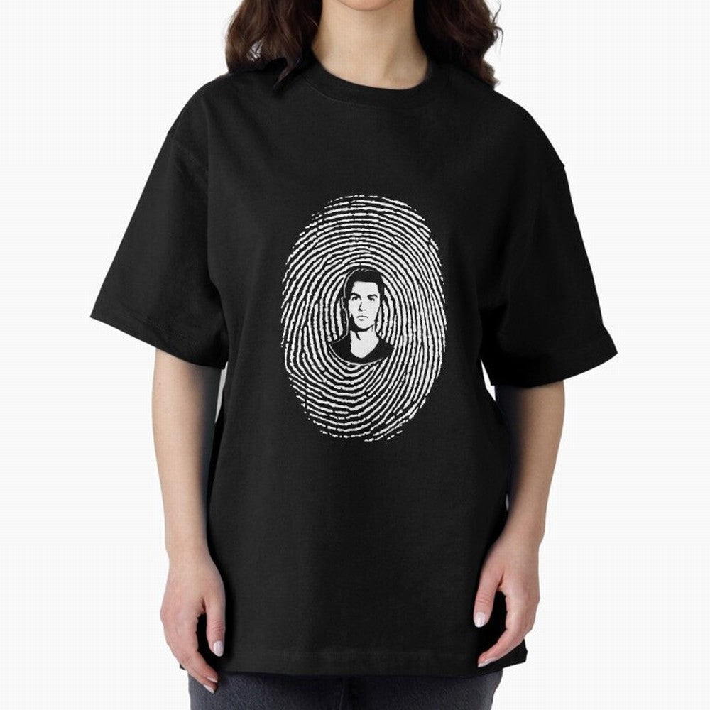 Cristiano Ronaldo fingerprint Oversized T-Shirt Represent FIFA World Cup 2026 USA Canada Mexico for Fans of Haaland and England and Germany, Bringing Football History, Final Match Energy, Crowd Noise and Once in a Lifetime Moments; Perfect for