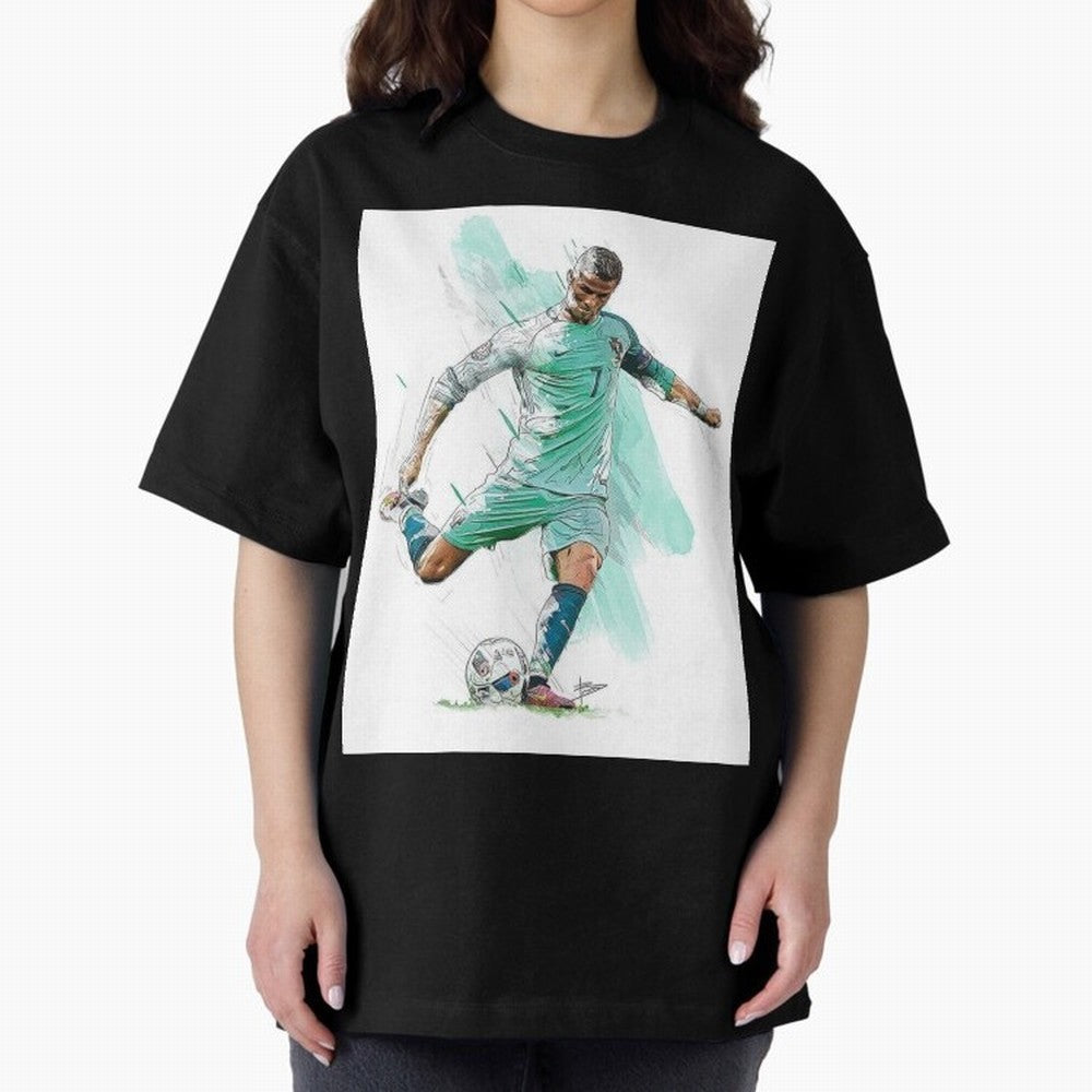 Cristiano ronaldo 7 Oversized T-Shirt Show Championship Spirit for FIFA World Cup 2026 Group Stage Spirit, Capturing England, France and Netherlands, Neymar, Stadium Chants, National Pride, Trophy Dreams and Unforgettable Football Memories; Made