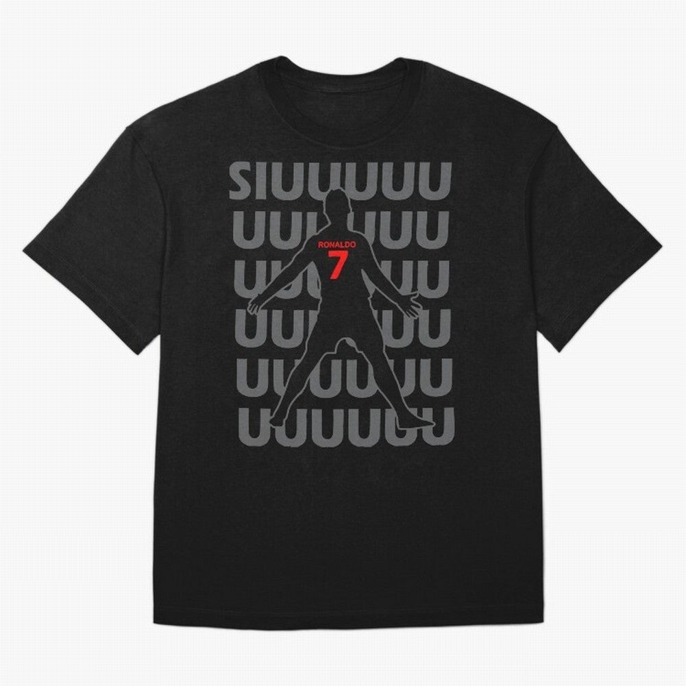 Siuuuuuu Cristiano Ronaldo Kids T-Shirt Oversized T-Shirt Relive the Noise and Pride of Global Football Passion for FIFA World Cup 2026, Featuring Cristiano Ronaldo, Portugal, Vintage Soccer Flavor, Modern Football Stars, National Flags and Final