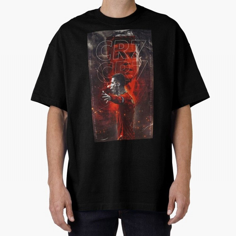 Cristiano Ronaldo Art Oversized T-Shirt Bring Legendary Rivalry Energy to the FIFA World Cup 2026 USA Canada Mexico Journey through CR7 Highlights, Brazil, Portugal and Argentina Pride, Goal Celebration Energy, Supporter Heritage, Football Icons