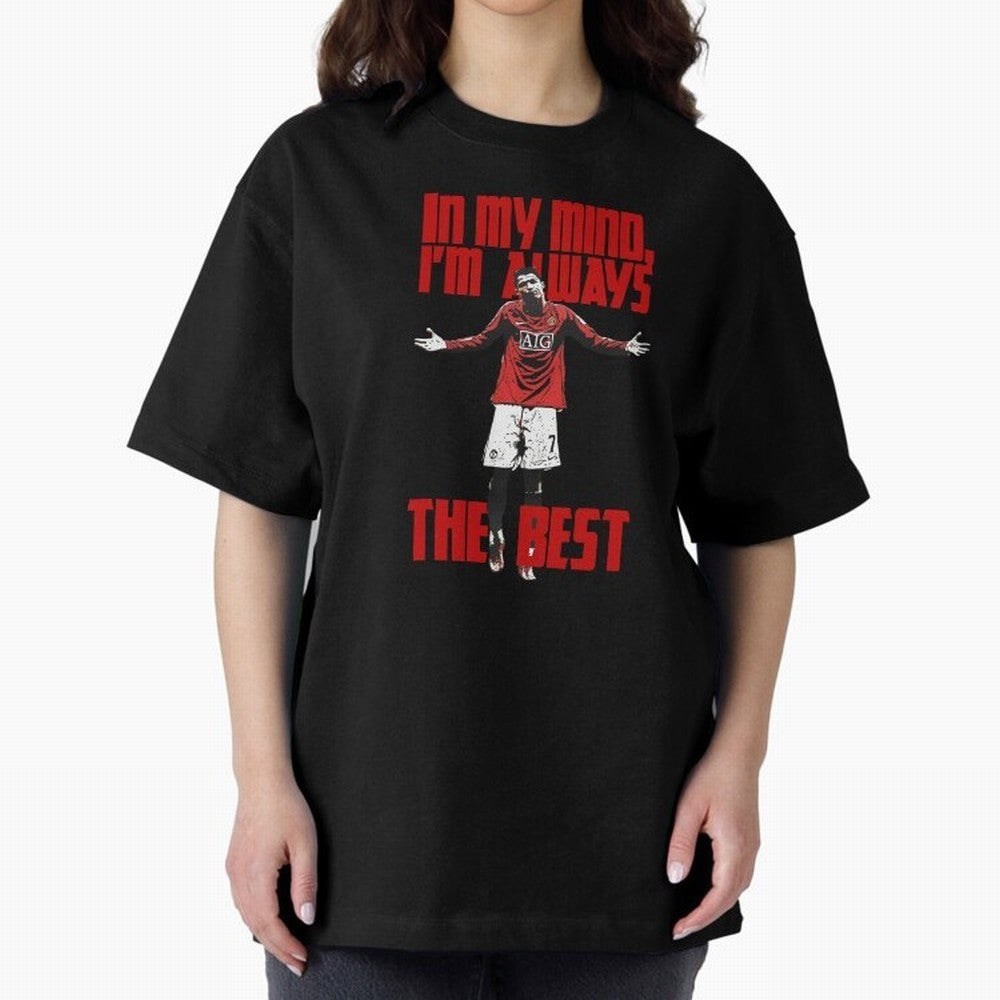 Cristiano Ronaldo Vintage - In My Mind I'm Always THE BEST Oversized T-Shirt Cheer for the FIFA World Cup 2026 USA Canada Mexico Journey through CR7 Highlights, Germany Pride, Champion Mindset, Group Stage Buzz, Knockout Tension and Passionate Fan