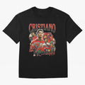 Retro Cristiano Ronaldo Oversized T-Shirt Share Global Football Passion for FIFA World Cup 2026 USA Canada Mexico, Driven by Haaland, Netherlands, Championship Spirit, Famous Goals, Roaring Crowds and International Football Unity; Perfect for