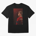 Art Ronaldo Wallpaper Oversized T-Shirt Show Your Stadium Side during FIFA World Cup 2026 USA Canada Mexico Connected to CR7 and Messi, Germany Energy, Retro Football Energy, Iconic Rivalries, Trophy Chase Drama and Stadium Atmosphere; Ideal for