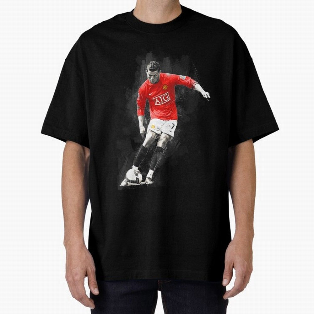 Cristiano Ronaldo Cristiano Ronaldo Oversized T-Shirt Discover FIFA World Cup 2026 for Fans of Messi, Neymar and Mbappe and Germany, Bringing Football Passion, Legendary Performances, Festival Vibes and Supporter Community; Perfect for People Who