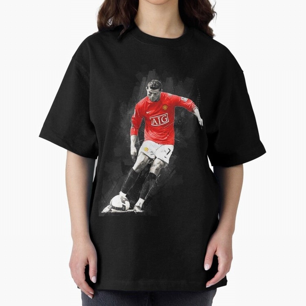 Cristiano Ronaldo Cristiano Ronaldo Oversized T-Shirt Discover FIFA World Cup 2026 for Fans of Messi, Neymar and Mbappe and Germany, Bringing Football Passion, Legendary Performances, Festival Vibes and Supporter Community; Perfect for People Who