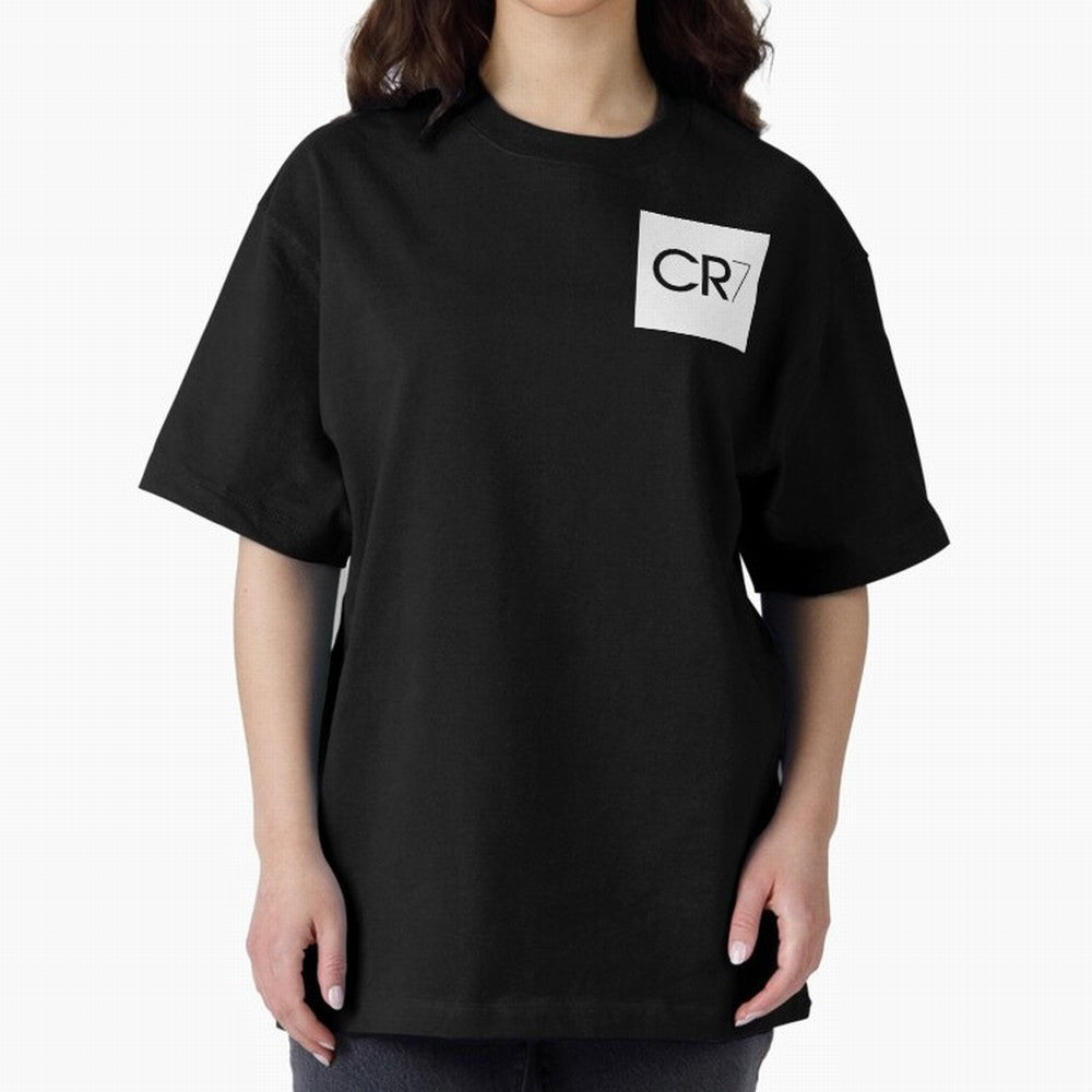 CR7 Logo Oversized T-Shirt Stand with FIFA World Cup 2026 USA Canada Mexico for Fans of Messi, CR7 and Mbappe and England, France and Netherlands, Bringing Match Day Excitement, Supporter Culture, Golden Goals and Global Football Passion; Perfect