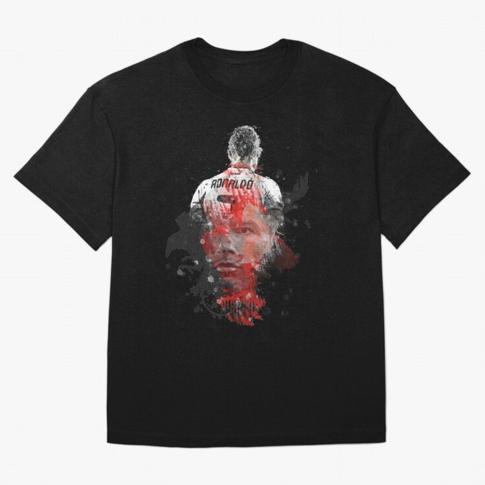 Cristiano Ronaldo Cristiano Ronaldo Oversized T-Shirt Celebrate Classic Football Spirit in Match Day Hype around FIFA World Cup 2026, Haaland, Argentina, France and Brazil, Vintage Soccer Flavor, Modern Football Stars, National Flags and Final