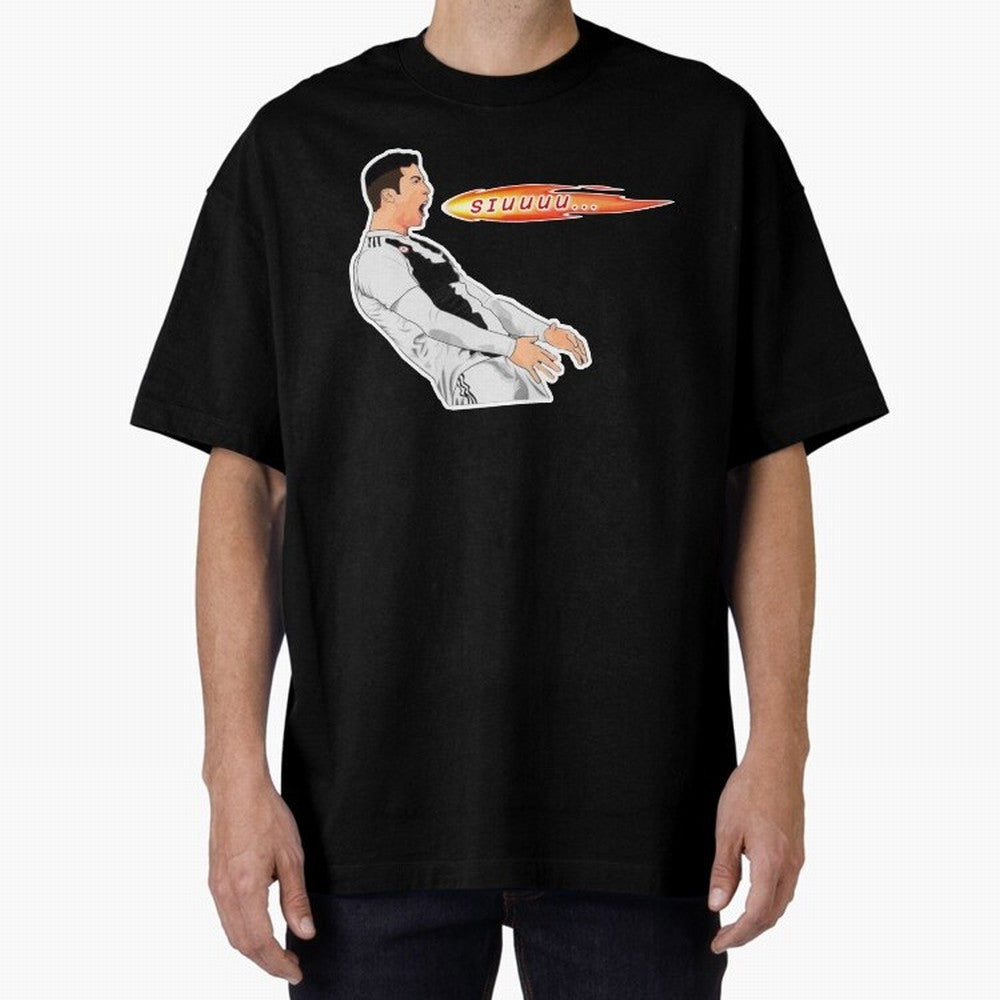 Siuuu Cristiano ronaldo funny Oversized T-Shirt Celebrate Global Passion for Match Day Hype around FIFA World Cup 2026, Mbappe and Neymar, Argentina, Game Day Rituals, Football Legends, Country Pride and the Road to the Final; Great for Watch