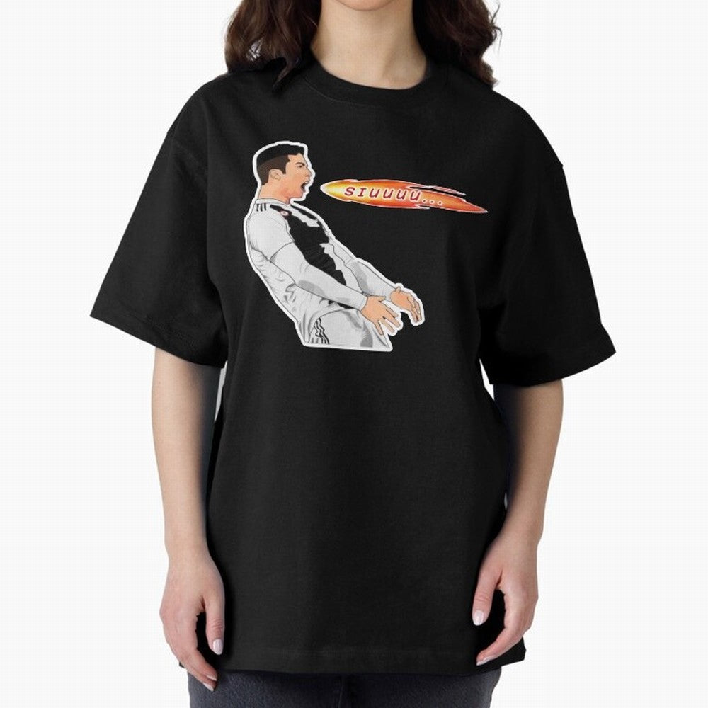 Siuuu Cristiano ronaldo funny Oversized T-Shirt Celebrate Global Passion for Match Day Hype around FIFA World Cup 2026, Mbappe and Neymar, Argentina, Game Day Rituals, Football Legends, Country Pride and the Road to the Final; Great for Watch