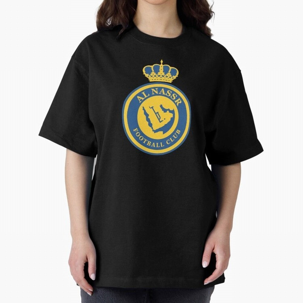 Al-Nassr Football Club - Oversized T-Shirt Step into FIFA World Cup 2026 Spirit, Built around Argentina, France and Brazil, Messi, CR7 and Mbappe, Match Day Excitement, Supporter Culture, Golden Goals and Global Football Passion; Perfect for Fans,