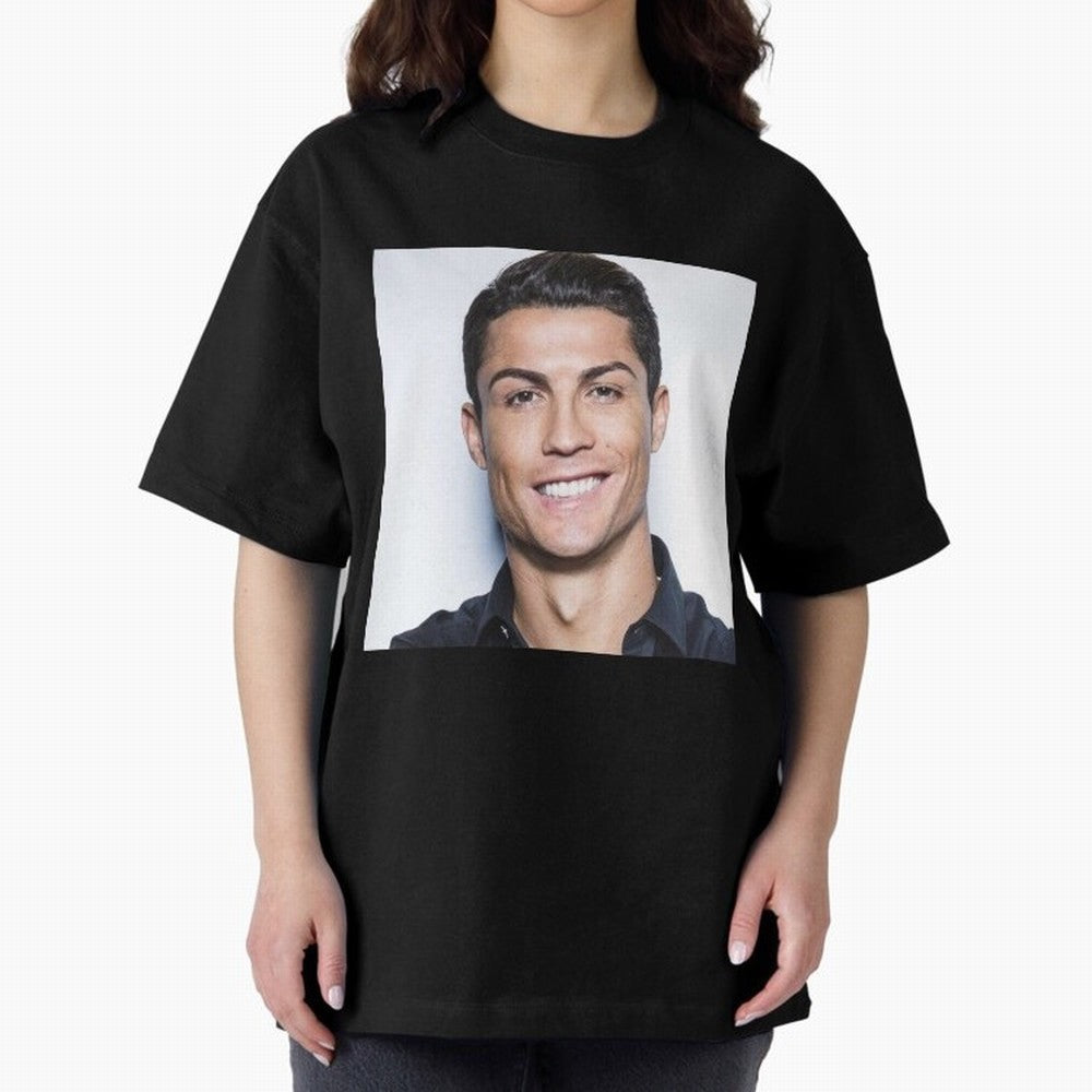 Cristiano Ronaldo Poster Oversized T-Shirt Bring Bold Fan Energy to Global Football Passion for FIFA World Cup 2026 Group Stage, with CR7, England and Germany, Stadium Chants, National Pride, Trophy Dreams and Unforgettable Football Memories; Ideal