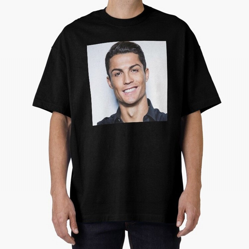 Cristiano Ronaldo Poster Oversized T-Shirt Bring Bold Fan Energy to Global Football Passion for FIFA World Cup 2026 Group Stage, with CR7, England and Germany, Stadium Chants, National Pride, Trophy Dreams and Unforgettable Football Memories; Ideal