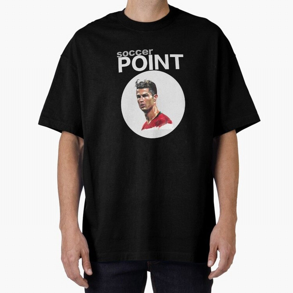 soccer POINT Oversized T-Shirt Show Match Day Excitement for the FIFA World Cup 2026 Journey through Haaland and Mbappe Highlights, Spain and Netherlands Pride, Stadium Memories, Football Loyalty, International Chants and Championship Tradition;