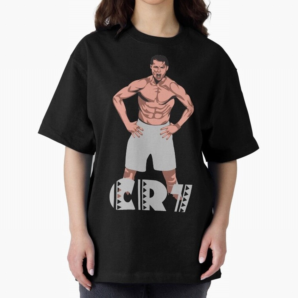 BEST - Cristiano Ronaldo Oversized T-Shirt Celebrate Soccer Greatness during Match Day Hype around FIFA World Cup 2026, Cristiano Ronaldo, France and Portugal, Champion Mindset, Group Stage Buzz, Knockout Tension and Passionate Fan Culture; Ideal