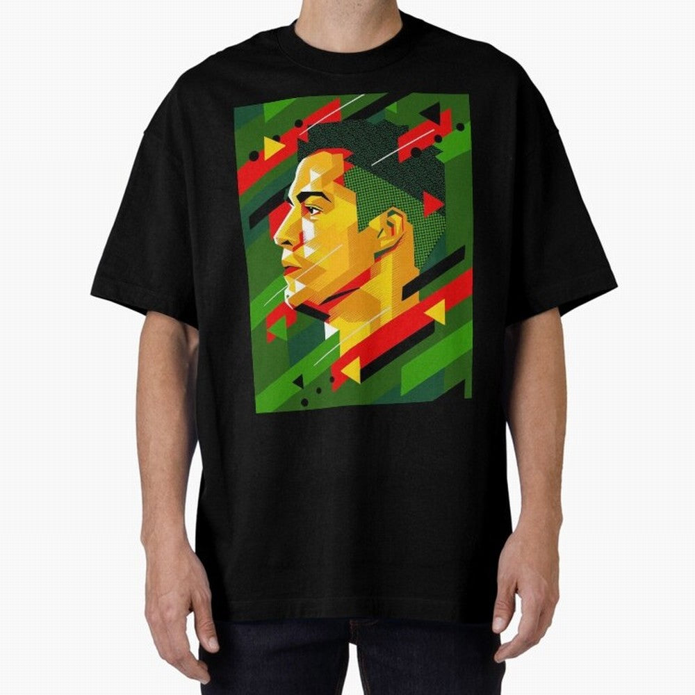 Cristiano Ronaldo Oversized T-Shirt Celebrate Classic Football Spirit in Global Football Passion for FIFA World Cup 2026, Featuring Messi, Spain and Netherlands, Classic Soccer Heritage, Championship Pressure, Fan Loyalty and International Pride;