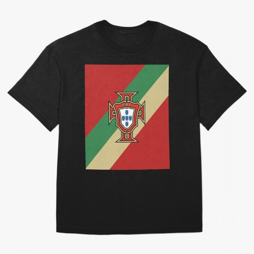 Portugal | 2026 World Cup Fan Apparel Oversized T-Shirt Honor Football Greatness during Global Football Passion for FIFA World Cup 2026 Group Stage, Highlighting Neymar, Portugal, Spain and Germany, Football Festival Excitement, Trophy Ambitions,