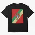 Portugal | 2026 World Cup Fan Apparel Oversized T-Shirt Honor Football Greatness during Global Football Passion for FIFA World Cup 2026 Group Stage, Highlighting Neymar, Portugal, Spain and Germany, Football Festival Excitement, Trophy Ambitions,