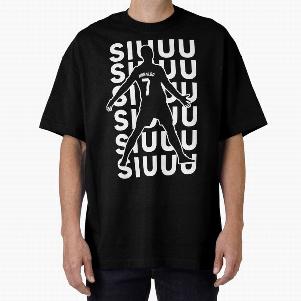 siuuu ronaldo Cristiano CR7 memes MUFC Oversized T-Shirt Support Iconic Players in Global Football Passion for FIFA World Cup 2026, with Mbappe and Neymar, Portugal, Spain and Germany, Game Day Rituals, Football Legends, Country Pride and the Road