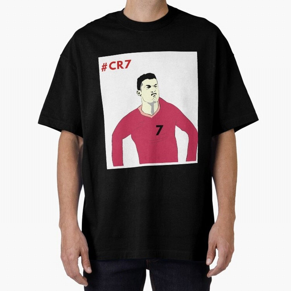 Cristiano ronaldo Oversized T-Shirt Enjoy Match Day Hype around FIFA World Cup 2026 Group Stage, Messi, CR7 and Mbappe, Netherlands, Global Supporter Spirit, Legendary Goals, National Colors and Tournament Celebration; Perfect for Supporters Who