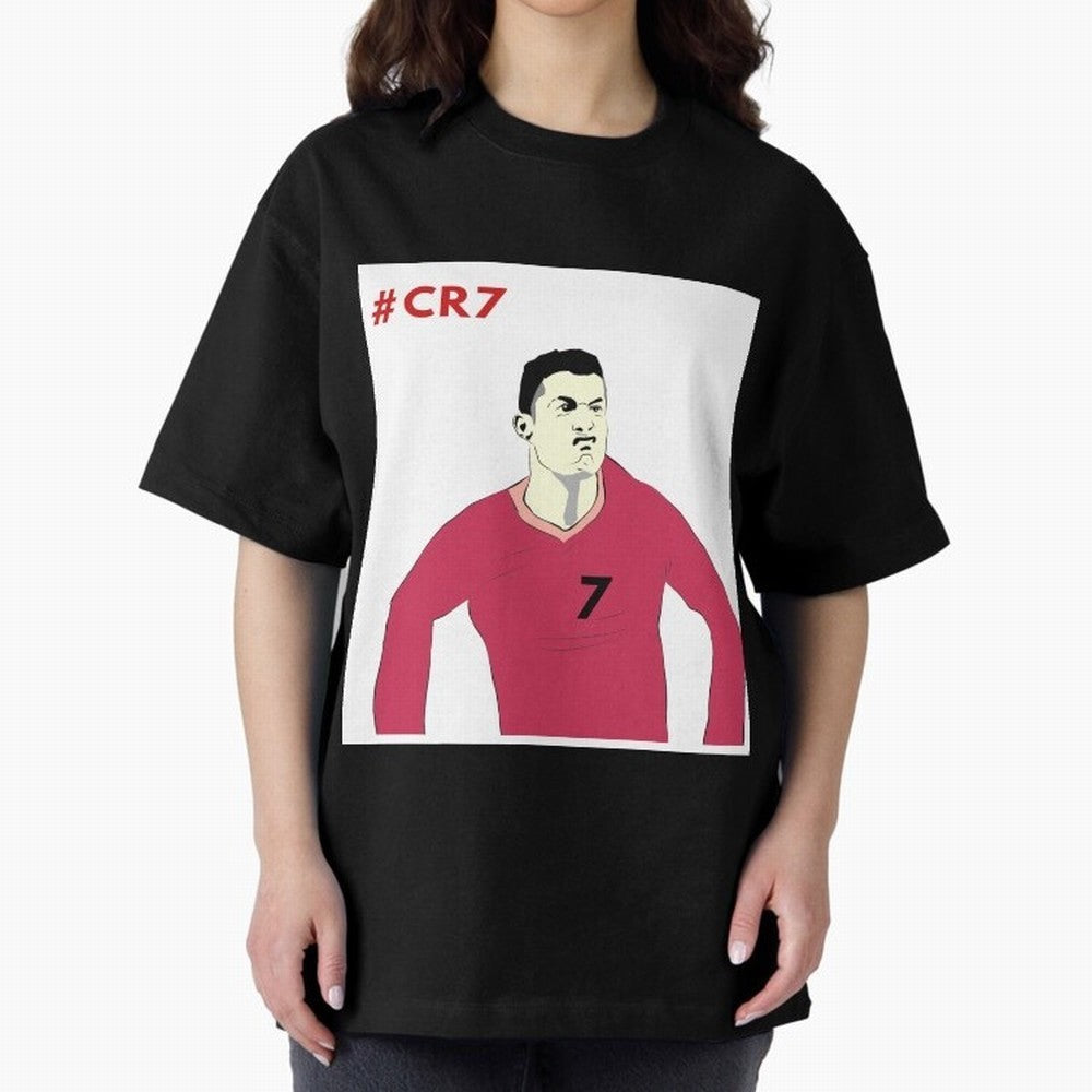 Cristiano ronaldo Oversized T-Shirt Enjoy Match Day Hype around FIFA World Cup 2026 Group Stage, Messi, CR7 and Mbappe, Netherlands, Global Supporter Spirit, Legendary Goals, National Colors and Tournament Celebration; Perfect for Supporters Who